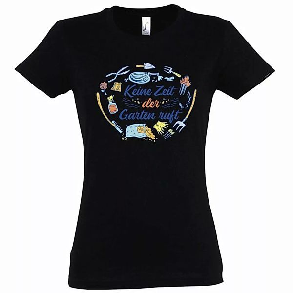 Youth Designz T-Shirt "Keine Zeit der Garten ruft" Damen Shirt mit trendige günstig online kaufen