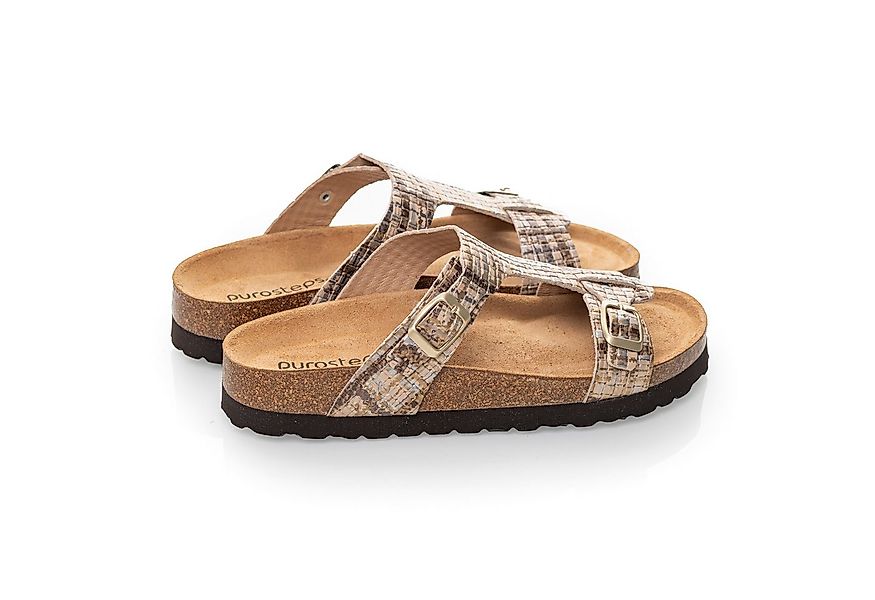 purosteps Merida-Eco 17952-metallic-braun Sandale Echtes Leder, Natur Mater günstig online kaufen