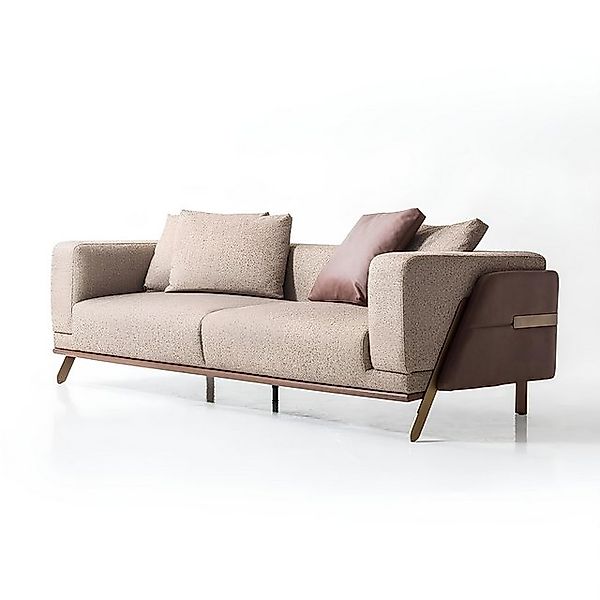 Xlmoebel Sofa Neues Designer-Polstersofa aus Textil, modernes 4-Sitzer-Sofa günstig online kaufen