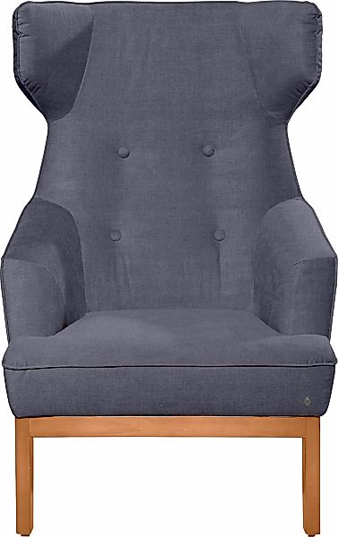 TOM TAILOR HOME Ohrensessel "COZY", im Retrolook, mit Kedernaht und Knöpfun günstig online kaufen