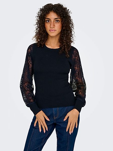 ONLY Rundhalspullover "ONLPERRY LIFE LS MIX O-NECK KNT" günstig online kaufen