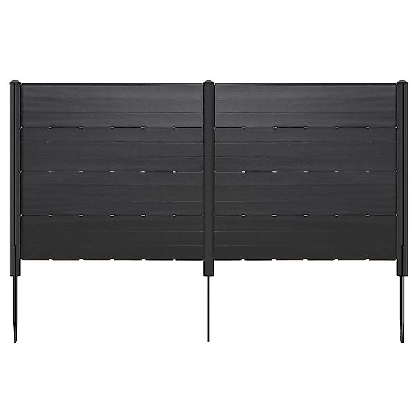KOMFOTTEU Gartenzaun, Sichtschutzzaun mit Schutzkappen & günstig online kaufen