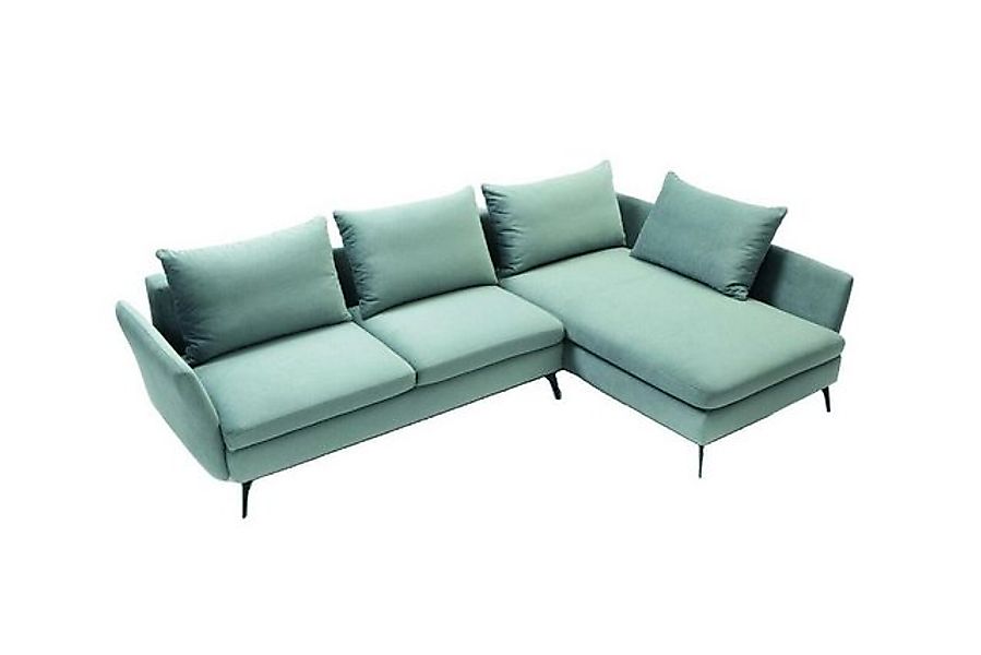 JVmoebel Ecksofa Wohnzimmer Grün Möbel Textil Sofas L Form Couch Polstermöb günstig online kaufen