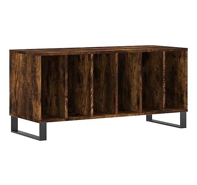vidaXL Media-Regal Plattenschrank Räuchereiche 100x38x48 cm Holzwerkstoff, günstig online kaufen