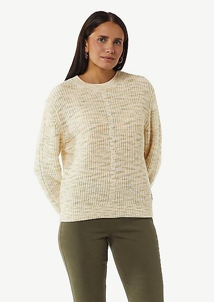 comma casual identity Langarmshirt Strickpullover aus Wollmix mit Zopfmuste günstig online kaufen