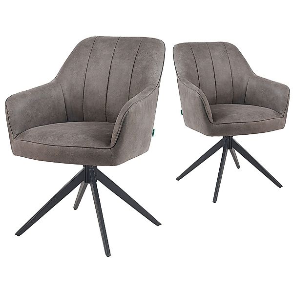 DUBI Möbel Polsterstuhl Mika-Timo 2er-Set, Federkern, günstig online kaufen