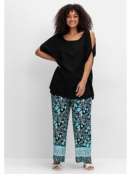 Sheego Schlupfhose Große Größen mit Blumenprint günstig online kaufen
