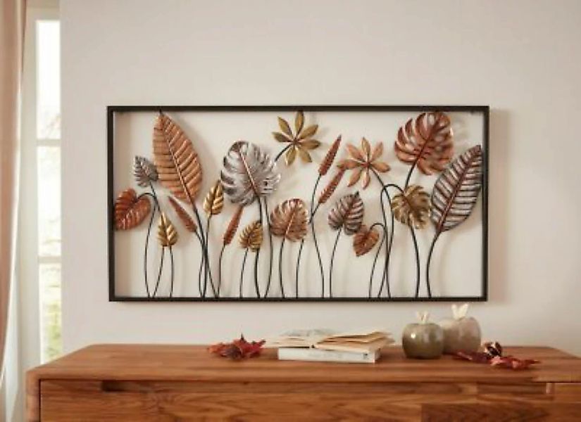 HOME Living Wandbild Blätter Dekoobjekte braun günstig online kaufen