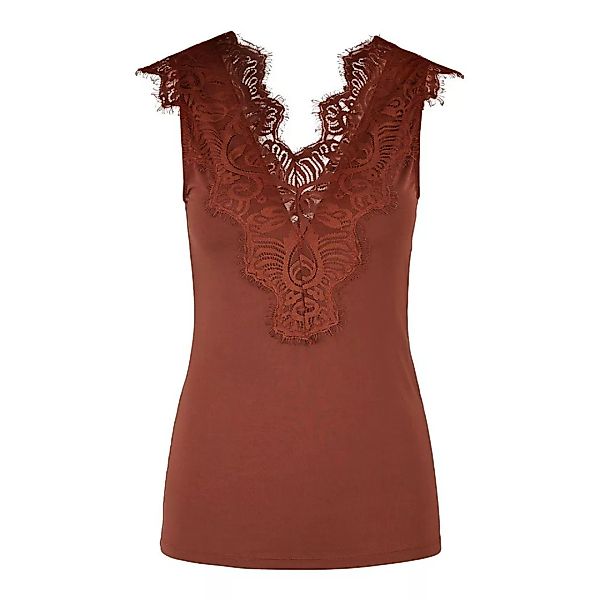 Pieces Ilu Hosenträger T-shirt XS Copper Brown günstig online kaufen