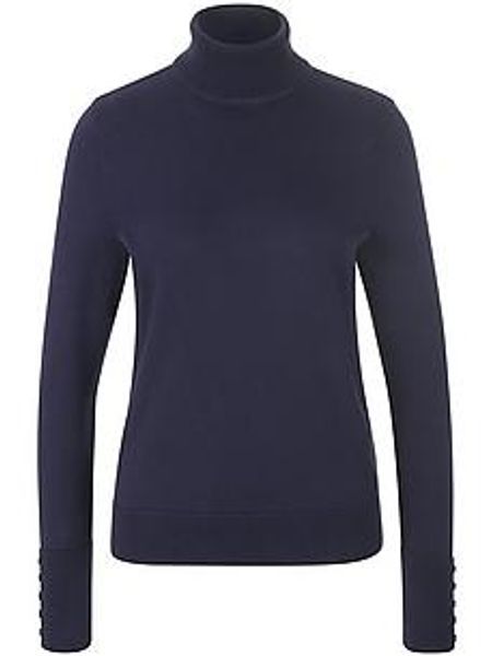 Rollkragen-Pullover aus 100% SUPIMA®-Baumwolle Peter Hahn blau günstig online kaufen