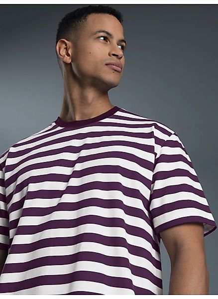 Trigema T-Shirt "TRIGEMA Heavy T-Shirt mit Ringelmuster" 1 Stk. günstig online kaufen