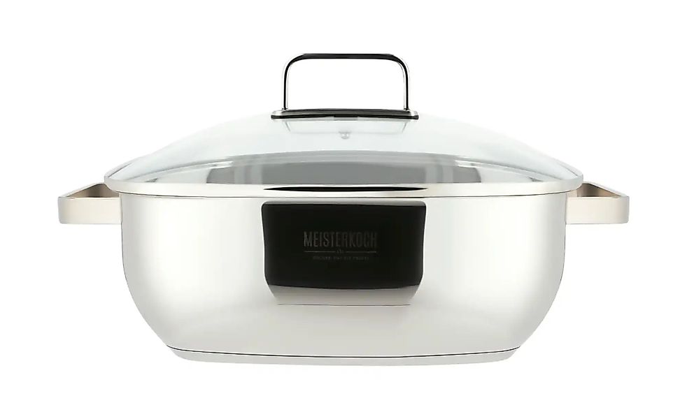 Meisterkoch Schmortopf OMNI 28 cm   ¦ Edelstahl,Glas ¦ Maße (cm): B: 28 H: günstig online kaufen