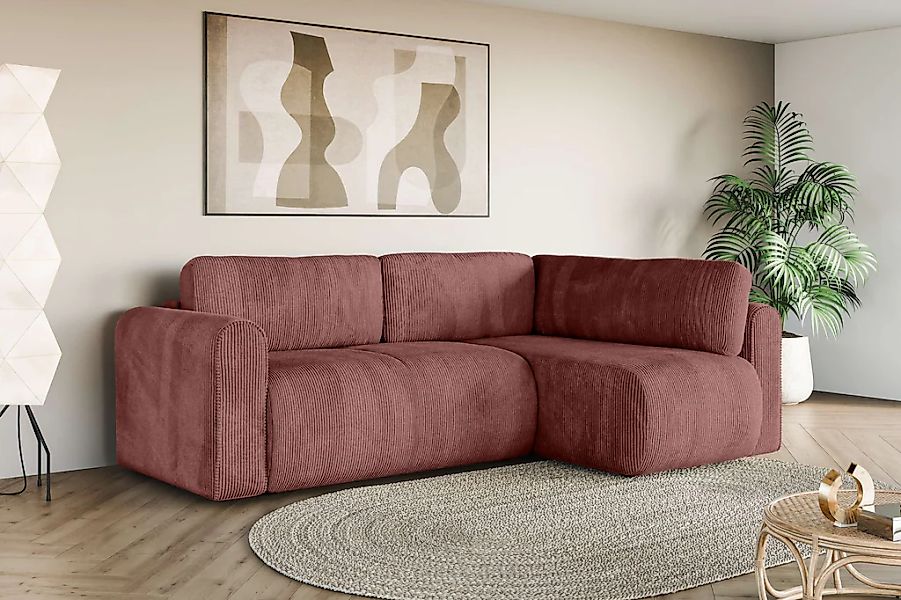 INOSIGN Ecksofa "Zacharia wahlweise Schlafsofa mit Bettkasten, B/T/H 250/16 günstig online kaufen