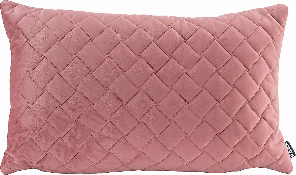 H.O.C.K. Dekokissen "Soft Nobile" mit gestepptem Muster, Kissenhülle mit Fü günstig online kaufen