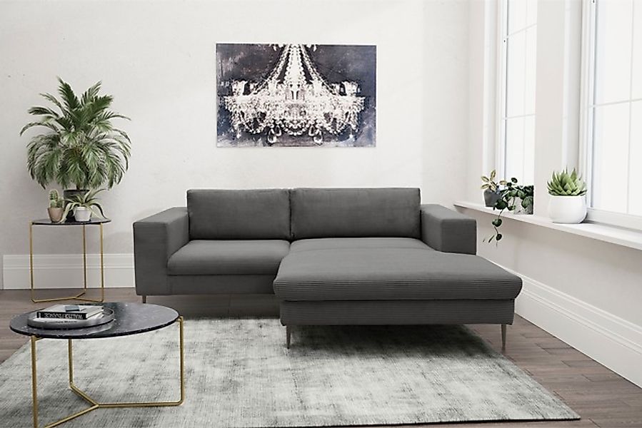 DOMO collection Ecksofa »Modica kompakt und elegant, Breite 244, L-Form«, m günstig online kaufen