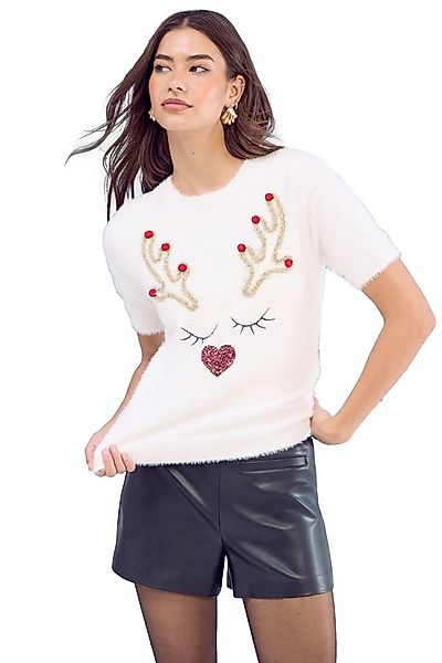 LIPSY T-Shirt Lipsy Weihnachten Strick-T-Shirt, Regular (1-tlg) günstig online kaufen