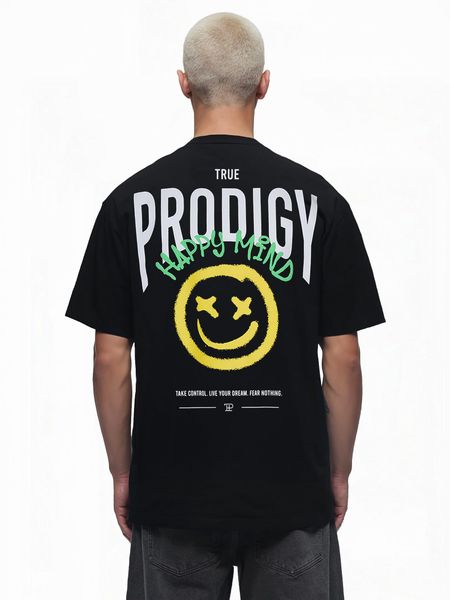 trueprodigy Oversize-Shirt Hajin Logoprint Rundhals dicker günstig online kaufen