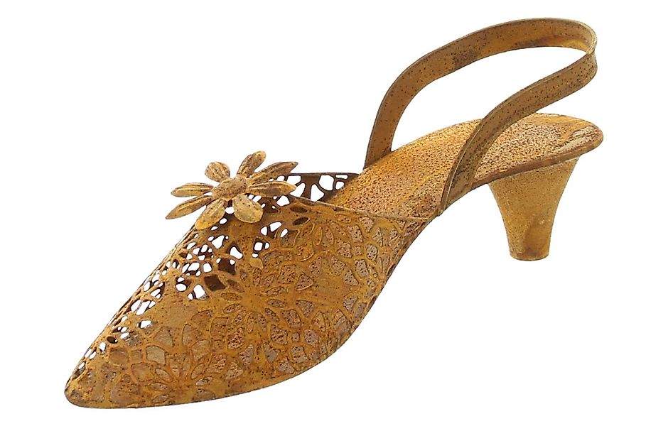 Dekoleidenschaft Gartenfigur "Schuh" Dekofigur aus Metall günstig online kaufen
