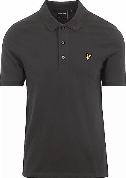 Lyle und Scott Polo Plain Anthrazit - Größe XL günstig online kaufen