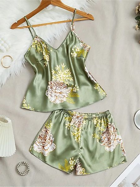 Elegant Love Shorty Satin Nachtwäsche-Set für günstig online kaufen