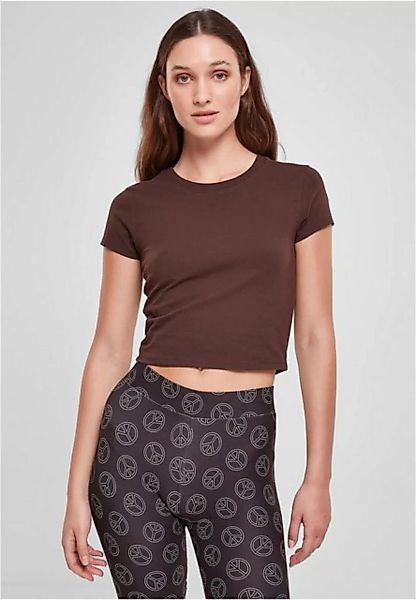 URBAN CLASSICS T-Shirt TB2754 - Ladies Stretch Jersey Cropped Tee brown 3XL günstig online kaufen
