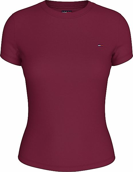 Tommy Jeans "TJW SLIM C-NECK TEE" mit Logo-Stickerei günstig online kaufen