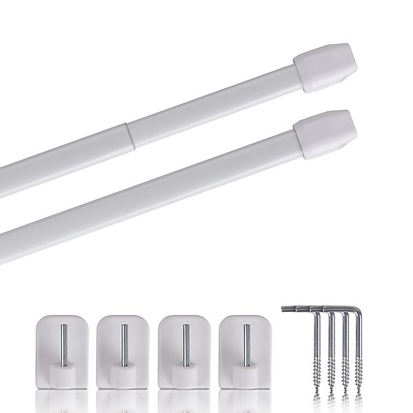 Bestlivings Gardinenstange Bistrostange Vitragestange (2er-Pack), ausziehba günstig online kaufen