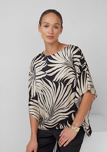 s.Oliver Poncho Bluse Fließende Poncho-Bluse aus Satin günstig online kaufen