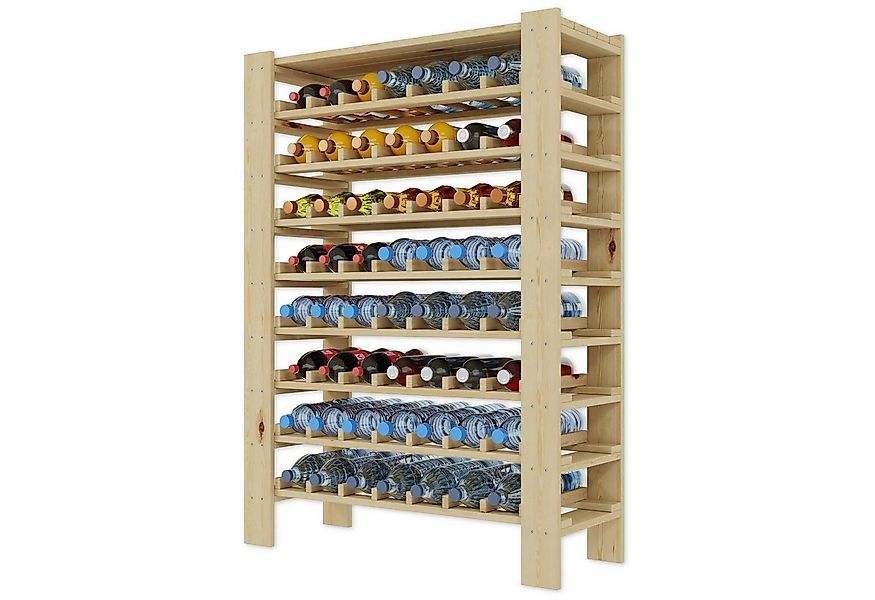 Lenmar Weinregal Weinregal Weinregal Holz Flaschenregal für 91 Flaschen RW- günstig online kaufen