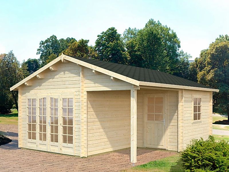 Palmako Gartenhaus "Irene", 21,9+5,2 qm günstig online kaufen