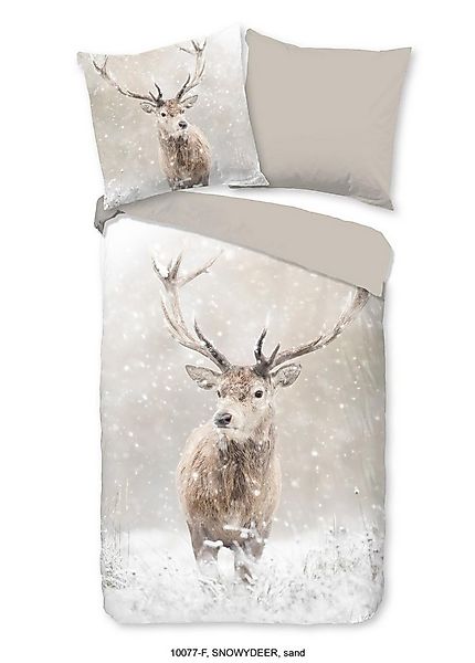 good morning Bettwäsche Flanell Bettwäsche 200 X 200 cm + 2- 80 X 80 cm Sno günstig online kaufen