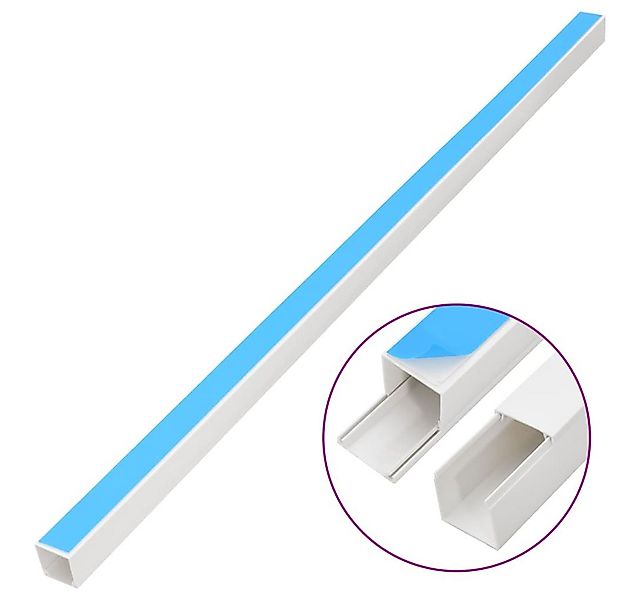 vidaXL Kabelkanäle Selbstklebend 10x10 mm 30 m PVC Kabeltrommel günstig online kaufen