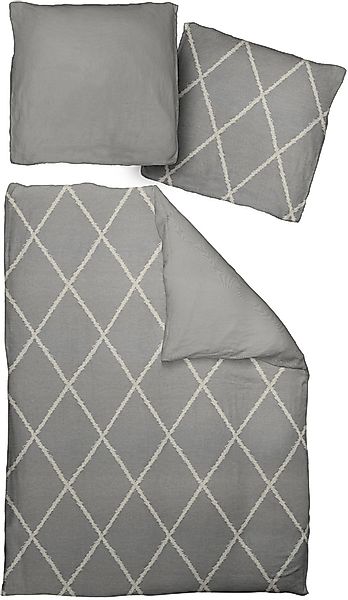 Adam Bettwäsche "Casket Valdelana light" 2 Stk. tlg. aus 100 % Bio-Baumwoll günstig online kaufen