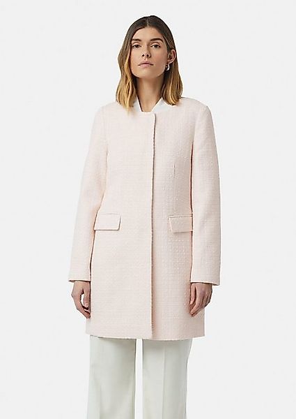 Comma Langmantel Taillierter Blazermantel aus strukturiertem Tweed günstig online kaufen
