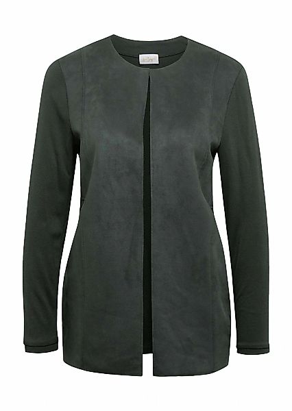 GOLDNER Kurzjacke "Kurzgröße Bequeme Shirtjacke, Veloursleder-Optik" kombin günstig online kaufen