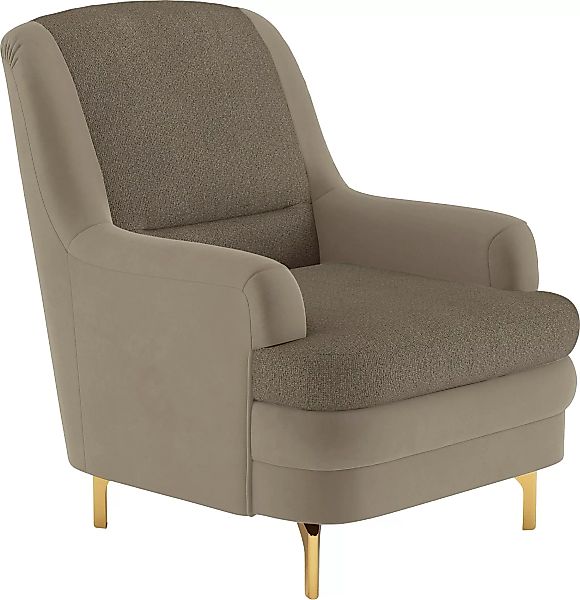 sit&more Sessel "Orient", inkl. 1 Zierkissen mit Strass-Stein, goldfabene M günstig online kaufen