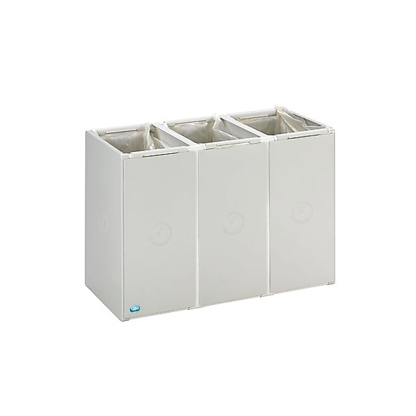 PROREGAL Robustes Abfallbehälter Und Wertstoffsammelsystem 3 Fach Ohne Deck günstig online kaufen