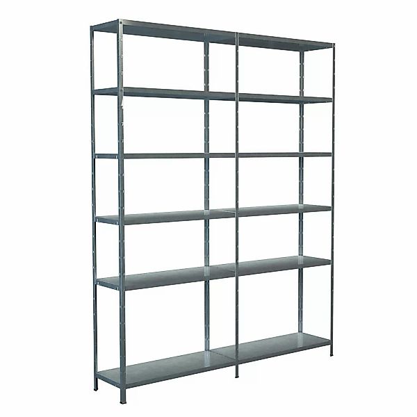 Schulte Steck-Grund-/Anbauregal 230 cm x 180 cm x 35 cm Verzinkt günstig online kaufen
