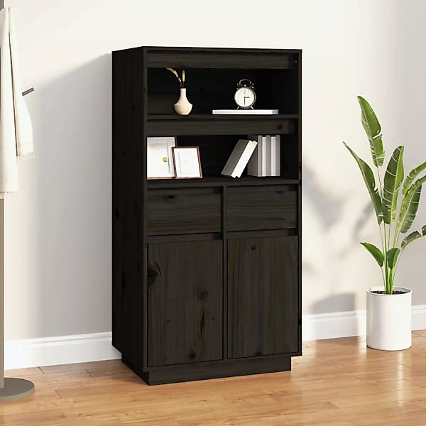 vidaXL Highboard Highboard Schwarz 60x40x116,5 cm günstig online kaufen