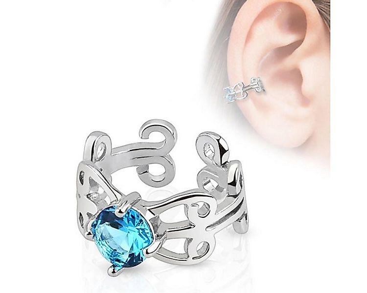 Order & Smile Schmuck Ohrklemme Ear Cuff Ohrklemme „Zirkonia“ günstig online kaufen
