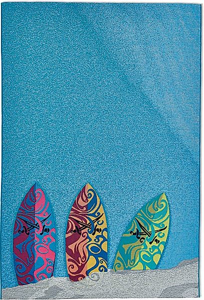 Sansibar Teppich »Rantum Beach SA-018«, rechteckig, 5 mm Höhe, Flachgewebe, günstig online kaufen