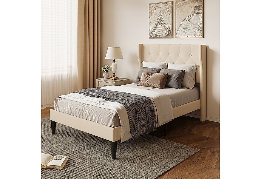 Bealife Bettgestell mit Kopfteil und Lattenrost, Doppelbett, Einzelbett,3 M günstig online kaufen