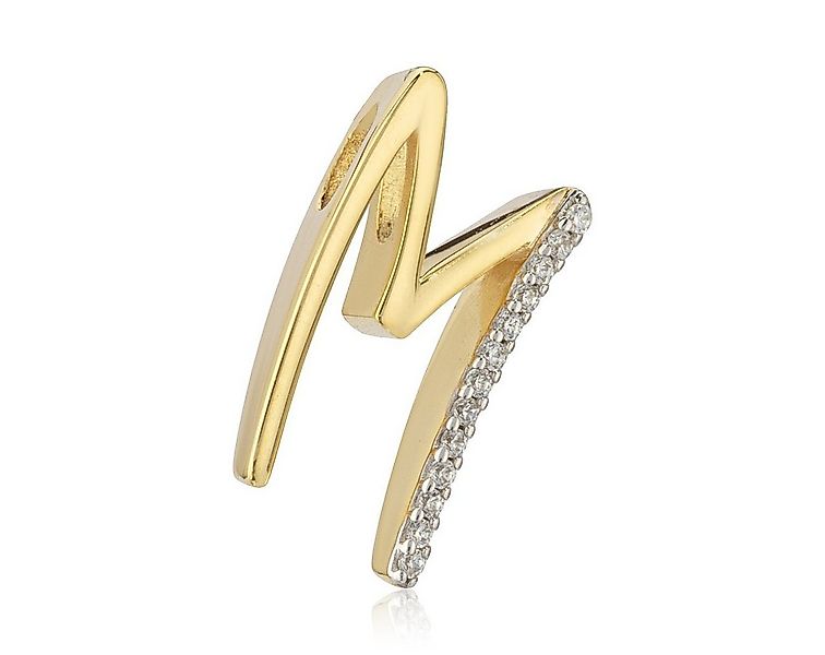 NKlaus Buchstabenanhänger Buchstabe M 8 Karat 333 Gelb Gold Damen Kettenanh günstig online kaufen