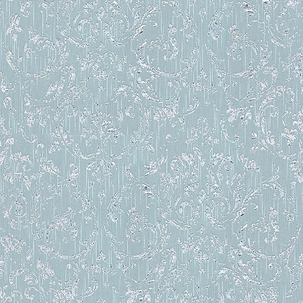 Bricoflor Glitzer Tapete Hellblau Silber Metallic Vliestapete Elegant für S günstig online kaufen