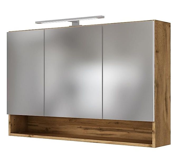 3D-Spiegelschrank 100 LIVORNO von Held Möbel Wotan Eiche günstig online kaufen