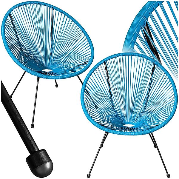 tectake Gartenstuhl 2er Set Gartenstuhl (Set, günstig online kaufen