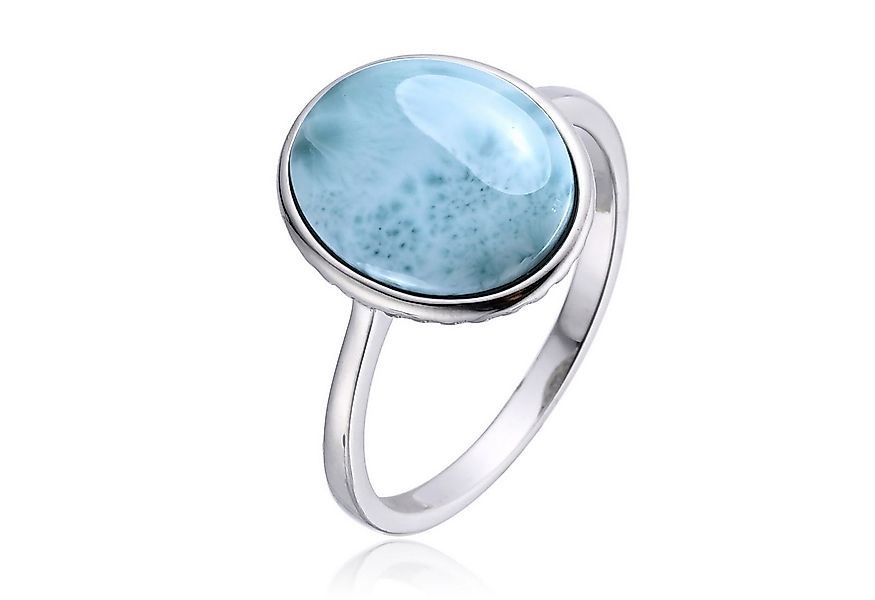 Cavill Solitärring Larimar Ring 4,94 ct Ovaler Cabochon 925er Silber Damen günstig online kaufen