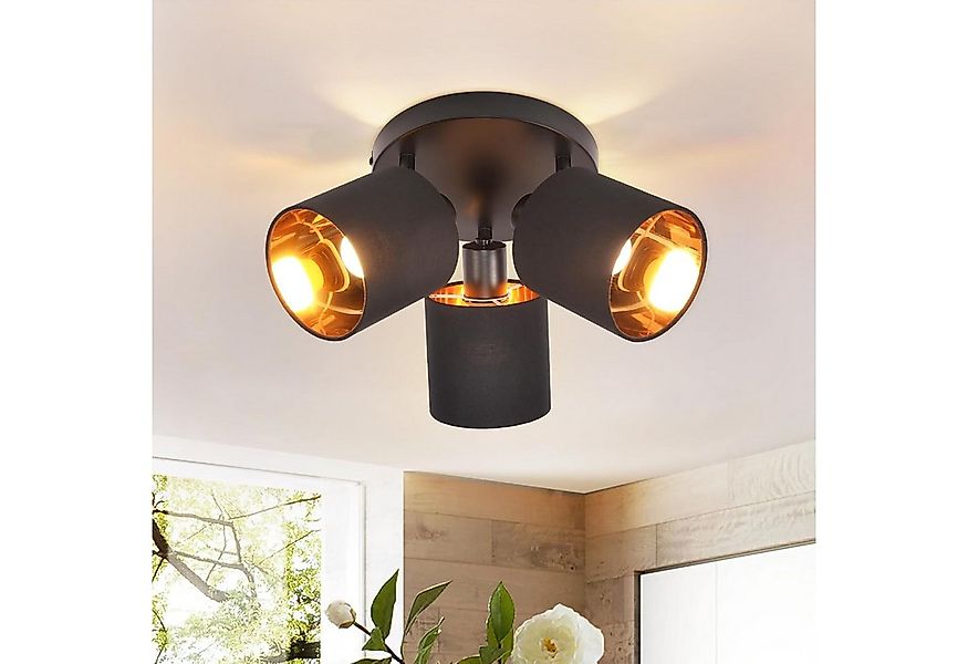 ZMH Deckenleuchte 3 Flammig E14 Deckenstrahler Vintage Deckenspot Schwenkba günstig online kaufen