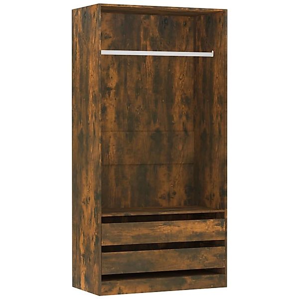 vidaXL Kleiderschrank Räuchereiche 100x50x200 cm Holzwerkstoff Modell 1 günstig online kaufen