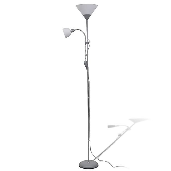vidaXL Deckenleuchte Stehlampe Grau günstig online kaufen
